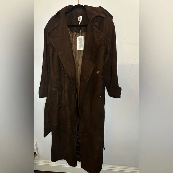Helsa Dark Brown Suede Jacket - Picture 3 of 5